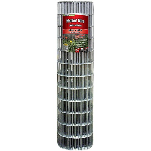 YARDGARD 2 in. x 4 in. Mesh Welded Wire Fence Roll, 48 in. x 50 ft., 14-Gauge Galvanized Steel Fence for Animal Enclosures, Garden Protection and Property Fencing, Rabbit Control an Utility Fence by YARDGARD - Used condition - US$69.45
