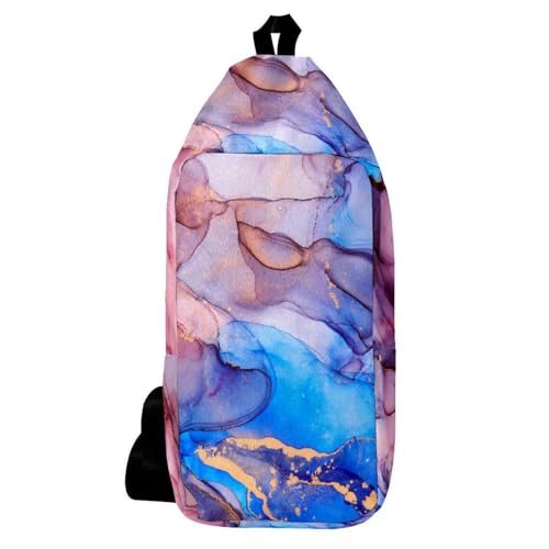Sac à dos à bandoulière voyage randonnée sac poitrine multicolore homme femme