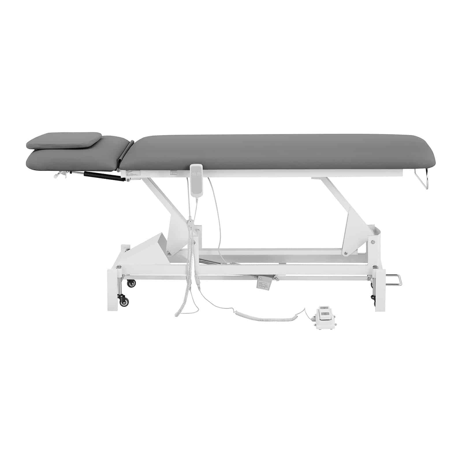 Physa - Lettino cosmetico elettrico Lille 1 motore, 100 W, 207 x 68 x 53-92 cm, 200 kg, telecomando grigio, per il trattamento, per la terapia, per il massaggio