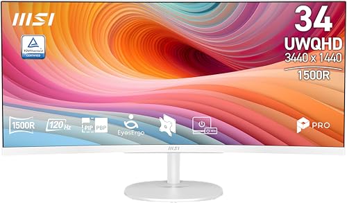 Amazon.co.jp: msi PRO MP341CQW E12 34インチ VA 3440 x 1440(UWQHD