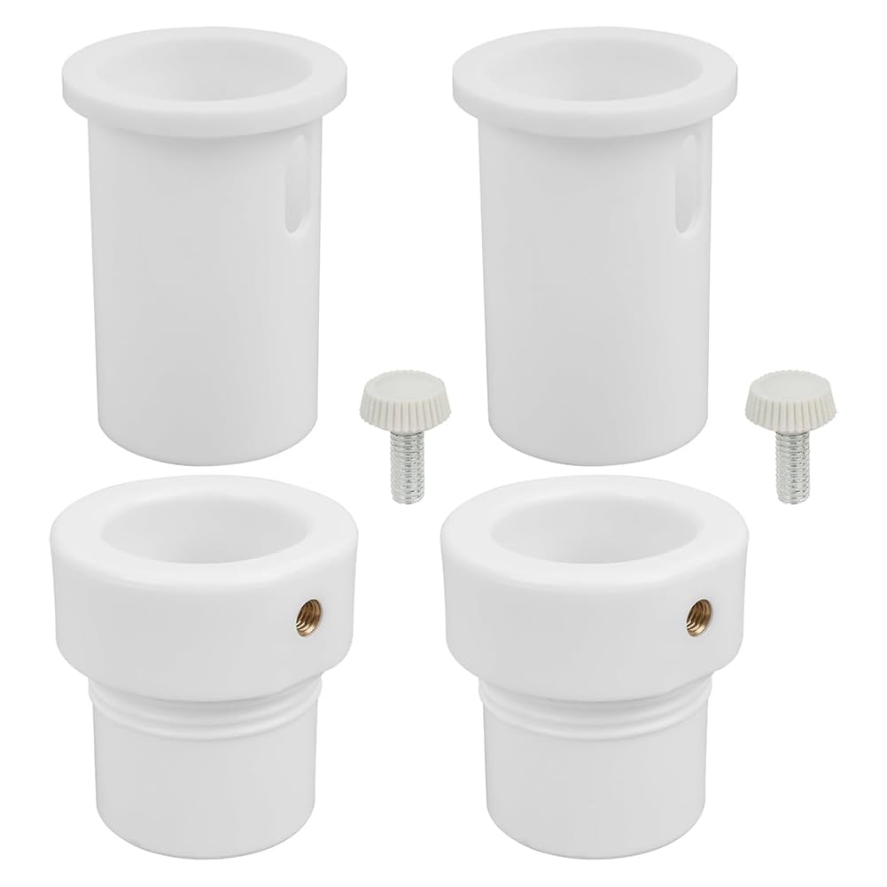 Vjsujehgy Pool Umbrella Pole Stabilizer Insert Sleeve Adapter(2 Pcs), Fits 1.5" to 1.35" for Patio Deck Shelf