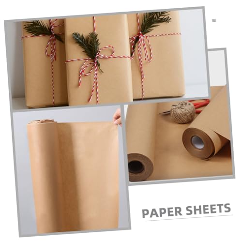 Papier Kraft Marron Uonlytech 1 Rouleau pour Artisanat et Projets DIY
