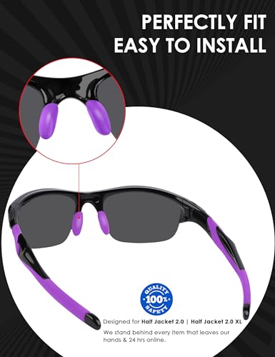 Image of BLAZERBUCK Replacement Sock Kits Earsocks & Nosepieces for Oakley Half Jacket 2.0 XL Sunglass