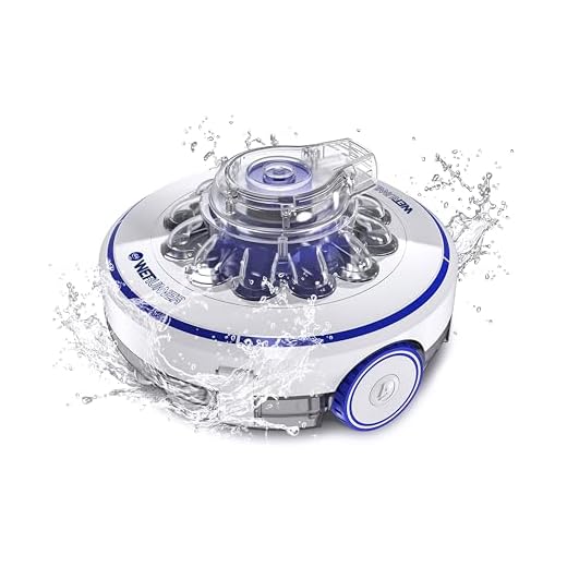 Gre Rbr60 - Wet Runner Robot Inalámbrico Para Piscinas De Hasta 35 M2 Con Suelo Plano. Limpiafondo Eléctrico Para Piscinas 60 Mins De Autonomía