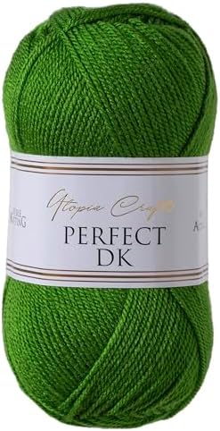 Utopia Crafts DK Double Knitting Yarn, 100g (Light Grey Heather)