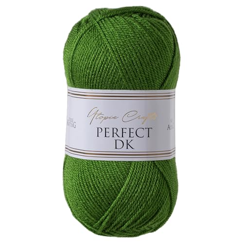 Utopia Crafts DK Double Knitting Yarn, 100g (Emerald Green)
