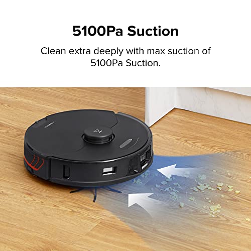 Image of roborock S7 MaxV Plus Robot Vacuum and Sonic Mop with Auto-Empty Dock, ReactiveAI 2.0 Obstacle Avoidance, Real-Time Video Call, 5100Pa Suction, Perfect for Pet Hair