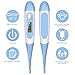 SOONHUA Digital Body Thermometer, Flexible Tip Accurate Baby Oral, Rectal, Underarm Thermometer Waterproof Basal Thermometer with Beeper and Memory for Newborns, Kids, and Adults