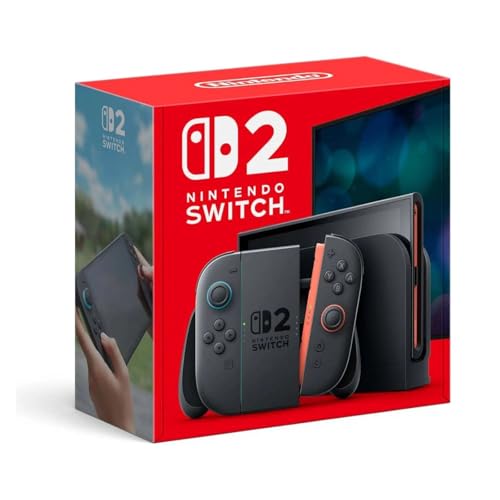 Nintendo Switch 2 Console 2025, 7.9' HDR10 Touchscreen 120Hz Display, 12GB RAM, 256GB Storage, Next-Gen Joy-Con 2 Controllers with Enhanced Motion Sensors, INTL Version