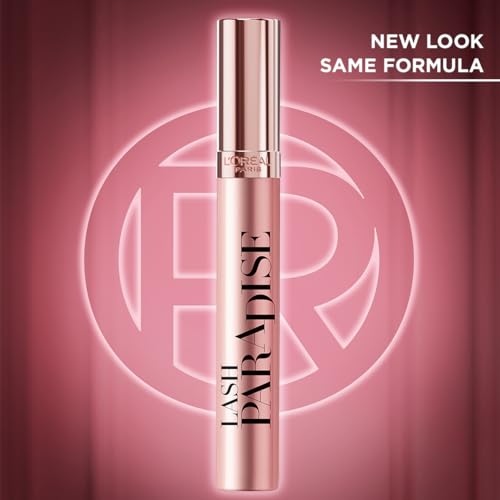 Image of L'Oreal Paris Makeup Voluminous Lash Paradise Mascara, Voluptuous Volume, Intense Length, Feathery Soft Full Lashes, No Flaking, No Smudging, No Clumping, Blackest Black, 0.25 Fl Oz (Pack of 1)