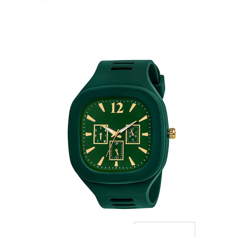 GenericGreen 3R Watch Men's Watch (White)