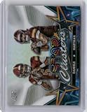 2024 Topps Chrome Cosmic #SCL-8 Jayden Daniels/Sam Hartman Star Clusters Rookie RC Football Card