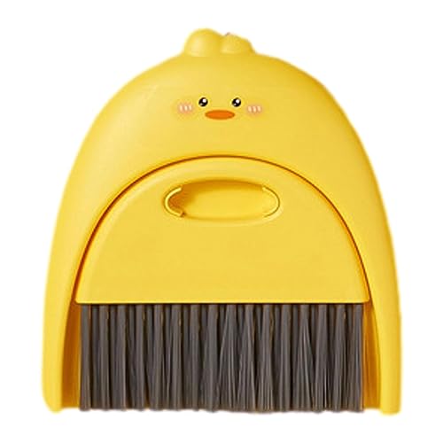 ミニほうきとちりとり, かわいい動物の手ほうきとちりとりセット, ポータブル漫画ほうきとちりとりセット、柔らかい毛、ほうき掃除セット、キーボード、デスク、ペット用