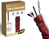 Royal Designs CC-27-BUR Burgundy Cord & Chain Cover 4' Silktype Fabric Touch Fastener, Burgundy