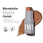 KIMUSE Cream Contour Stick Duo, Cream Blush Stick, Bronzer Shaping Stick, Creamy, Pigmented, Long Lasting, Vegan Face Make Up Sticks - Image 2