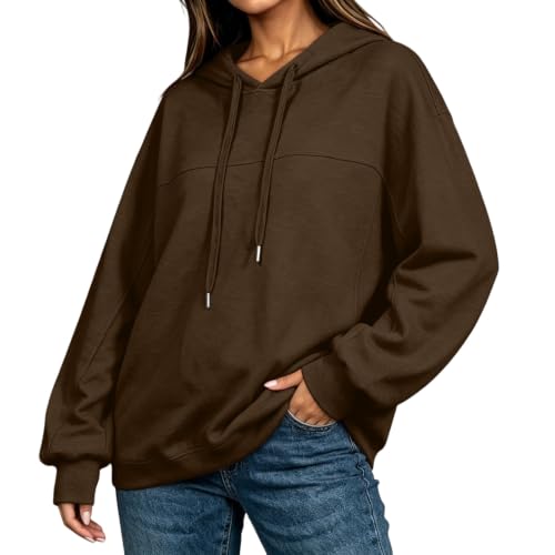 FPMLUXLL Hoodies for Women Casual Long Sleeve Sweatshirt with Pockets - image 2