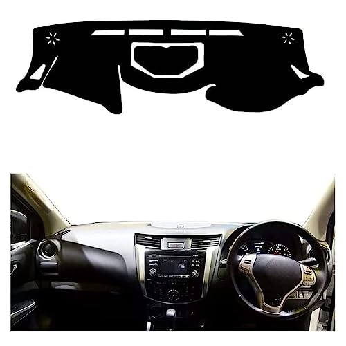 Tapis de tableau de bord Nissan Navara 2014-2019 contre les reflets du soleil