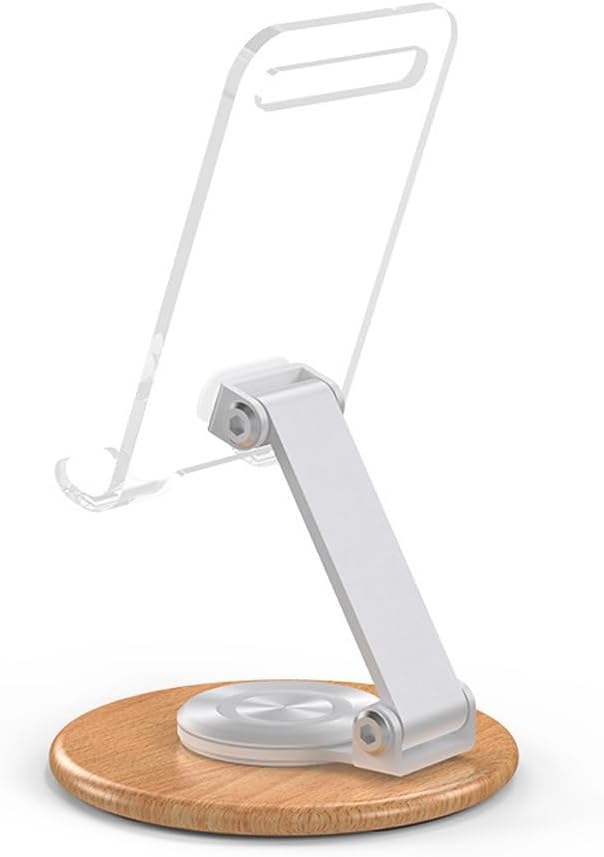 Transparent Mobile Phone Stand Acrylic Rotatable 360 Degree Desktop Universal