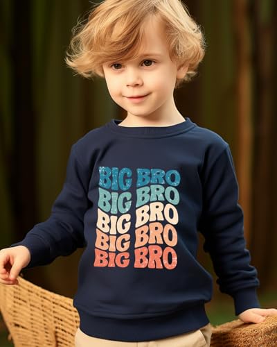 Toddler Boys Big Brother Sweatshirt Kids Long Sleeve Brother Matching Outfit Clothes 2-7 Years2