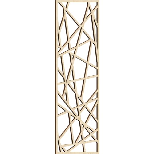 Image of Conway Decorative Pierced Fretwork Wood Wall Panels, 13 3 /8 inchW x 34 3 /8 inchH x 1 /4 inchT, Birch