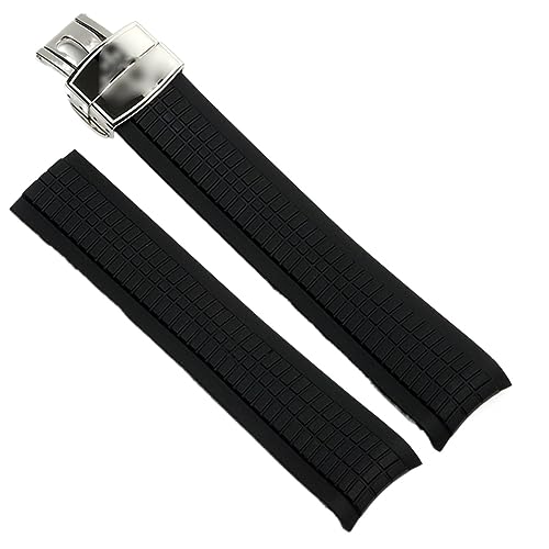 Bracelet de montre en caoutchouc souple Aquanaut compatible Patek Philippe silicone 21mm KLVN