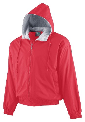 Image of Augusta Sportswear Unisex-Adult Hooded Taffeta Jacket /Fleece Lined