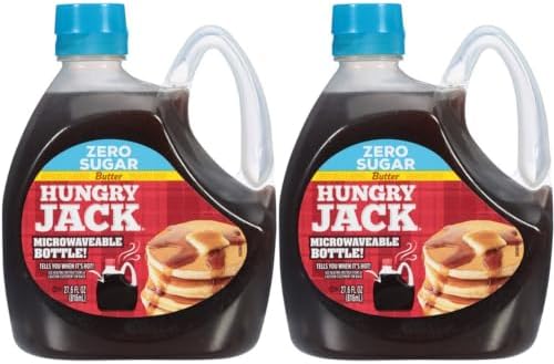 Hungry Jack Sugar Free Pancake Syrup, Butter Flavored, 27.6 oz - Pack of 2