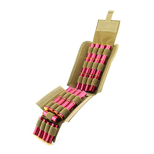 Depring MOLLE Tactical 25 Rounds Shotshell Pouch Holder Compact Foldable Shotgun Reload Ammo Mag Bag - //coolthings.us
