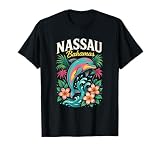 Nassau Bahamas - Vintage Dolphin Souvenir T-Shirt