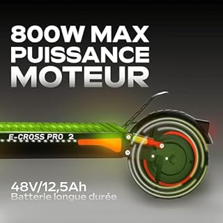 Trottinette électrique UrbanGlide eCross One – 800W, 50 km, Tout-Terrain 10"