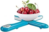 Camry Balanzas de cocina plegables, balanzas digitales, balanzas de cocina electrónicas, 5KG / 1g, pantalla LCD, con función de tara (azul)