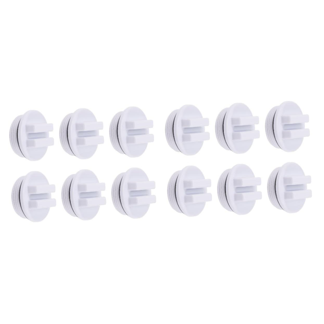 Happyyami 12pièces Bouchons De De Piscine Filtrant Bouchons à Vis pour Et Vidange Accessoires De Piscine Étanches Et Faciles à Installer