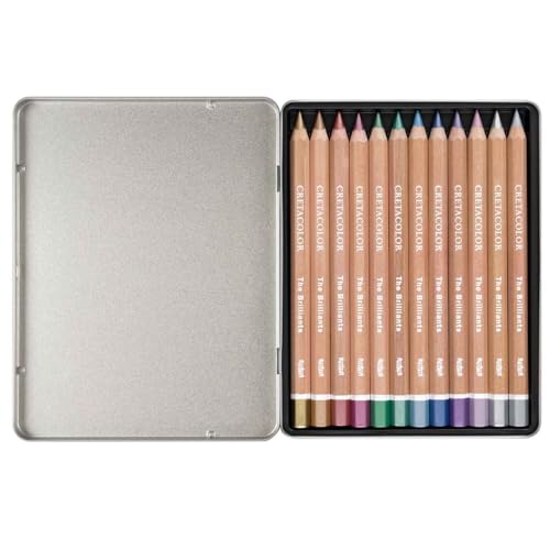 Image of CRETACOLOR The Brilliants 12 Coloured Pencils Metallic, 290 98