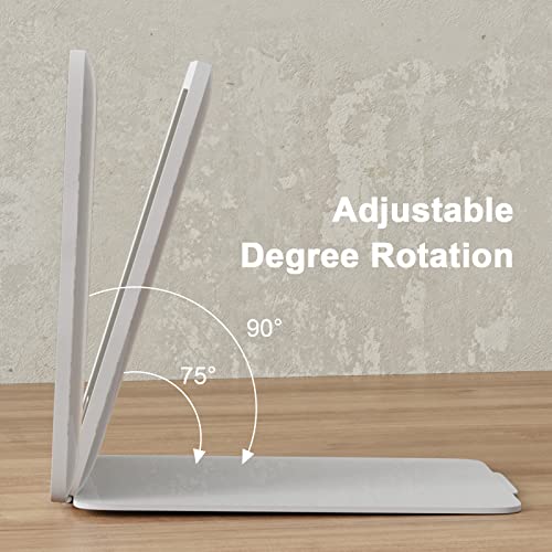 Luckme Travel Mirror With Light,Type-C Usb Rechargeable Travel Lighted Makeup Mirror, 3 Colors Led Lights Brightness Dimmable 5X7 Inches Portable Foldable Makeup Mirror With Light (White) #TOP4