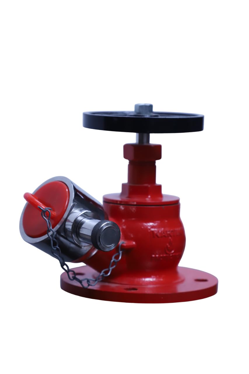 KARTIK PROTECTION Single Head Hydrant Valve | Stainless steel Single Headed Fire Hydrant Valve (Red)-image-11