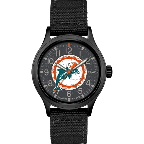 Timex Tribute �����Y NFL �X�J�E�g 40mm �N�H�[�c �t�@�u���b�N �X�g���b�v, �}�C�A�~�E�h���t�B���Y