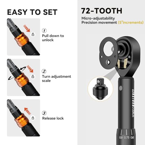 WAXTRON 35-Piece Click Torque Wrench Set