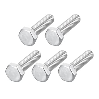 Aazon.co: ETALLIXITY Hex Head Screw Bolt (6-1x8) 10Pcs, Brass