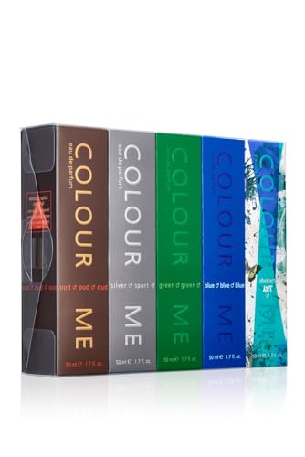 Colour Me Oud/Silver Sport/Green/Blue/Abstract Art 50ml EDP Quin Gift Set