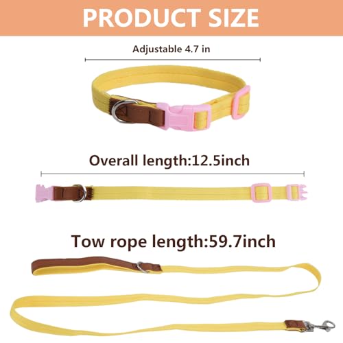 Image of Mini Monkey Leash, Adjustable Monkey Strap with Belly Bands and Matching Leash for Marmoset Monkey, Maximum Dimension 5.7 Inches for Monkey, Comfortable and Durable