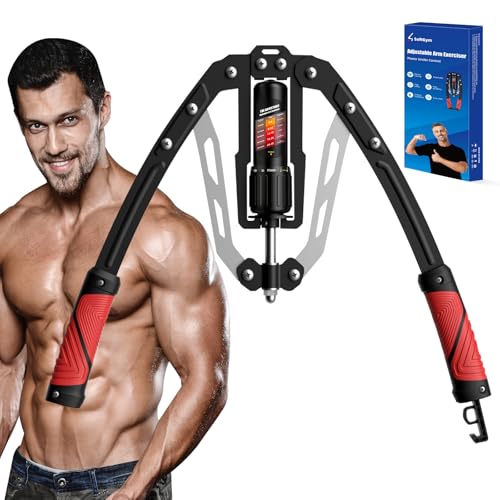 Image of SoftGym Twister Arm Chest Trainer Exerciser Workout Equipment,Adjustable 22-470lbs Hydraulic Power,Home Chest Expander Machine,Home Gym Workout Equipment for Upper Body Strength Training