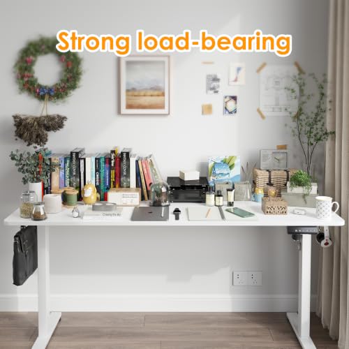 Image of STARY Electric Standing Desk Adjustable Height Sit Stand Home Office Desk with Splice Board