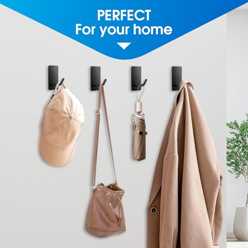 Handtuchhalter ohne Bohren 10er-Pack, Haken Selbstklebend 304 Edelstahl, Klebehaken Extra Stark Kann Großen Artikel Hänge, Wandhaken Selbstklebend für Bad, Toilette & Küche,Rostbeständig Handtuchhaken