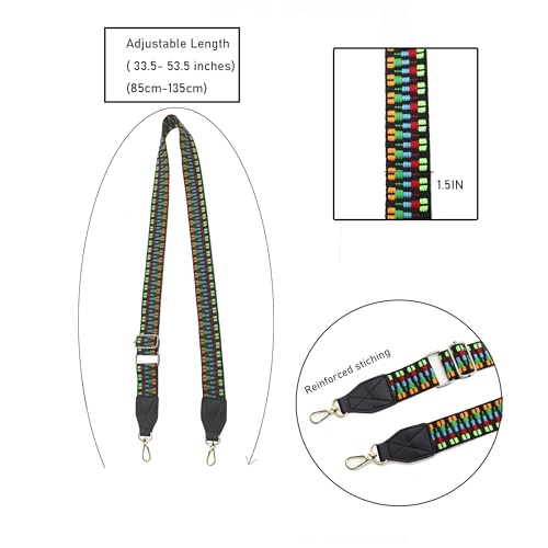 Image of Purse Strap Leather End Shoulder Strap Adjustable Replacement Crossbody Bag Straps for Handbag Crossbody Bags