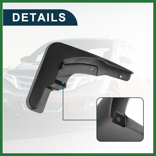 Image of Motoforti Mud Flap Splash Guard for Toyota Venza 2009-2016 Durable | Front & Rear Side Mudflaps with Mount Accessor 1 Set Long-lasting