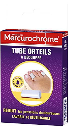 Tube orteils Mercurochrome protection silicone contre œil de perdrix et frottement chaussure