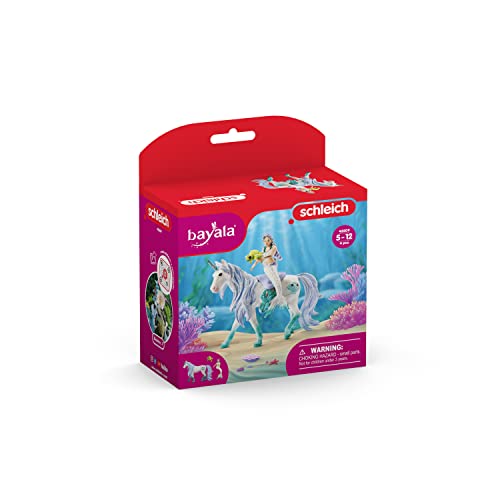 Figurine Sirène sur licorne de mer Schleich 70594 Bayala 4 pièces Dès - vue 6