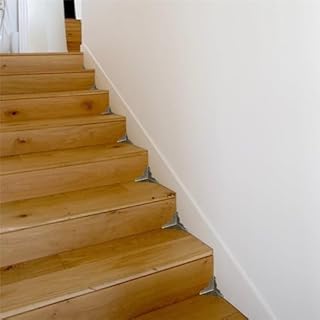 Stair Dust Corners for Wooden Steps, Brass Staircase Dust Corners, Star Dust Corners for Stairs, Stair Corner Dust Guards, Dust Corners (Gold,12pcs)