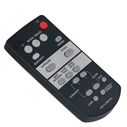 VINABTY FSR73 ZP80760 Replacement Remote Compatible with Yamaha AV Receiver TS-1050 YAS-105 SRT-700 TS1050 YAS105 SRT700 - Image 2