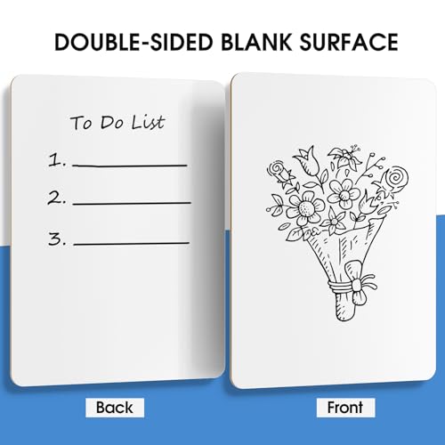 maxgear small white board 2 pack dry erase boards 93939x 123939 mini white board double sided portable whiteboards for students teachers school supplies lapboards including 2 markers and 2 erasers
